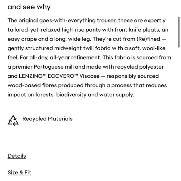 Aritzia Brown Effortless Pant - Picture 8 of 15